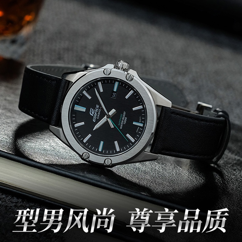 商品[国内直发] Casio|卡西欧手表EDIFICE 轻薄系列 简约三针设计 100米防水  日期显示 功能,价格¥997,第5张图片详细描述