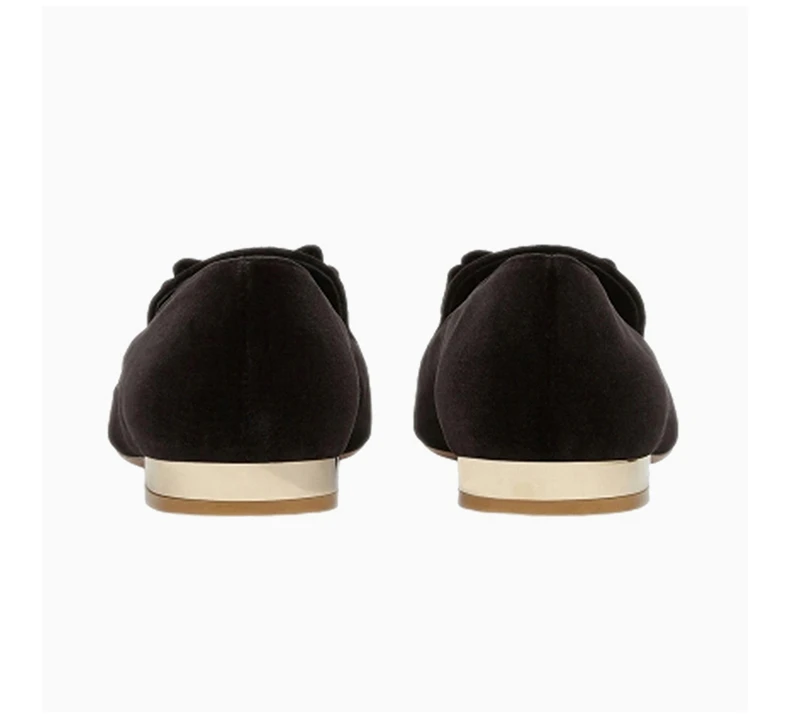 商品Salvatore Ferragamo|SALVATORE FERRAGAMO 女士黑色平底船鞋 01-R506-733784,价格¥3251,第5张图片详细描述
