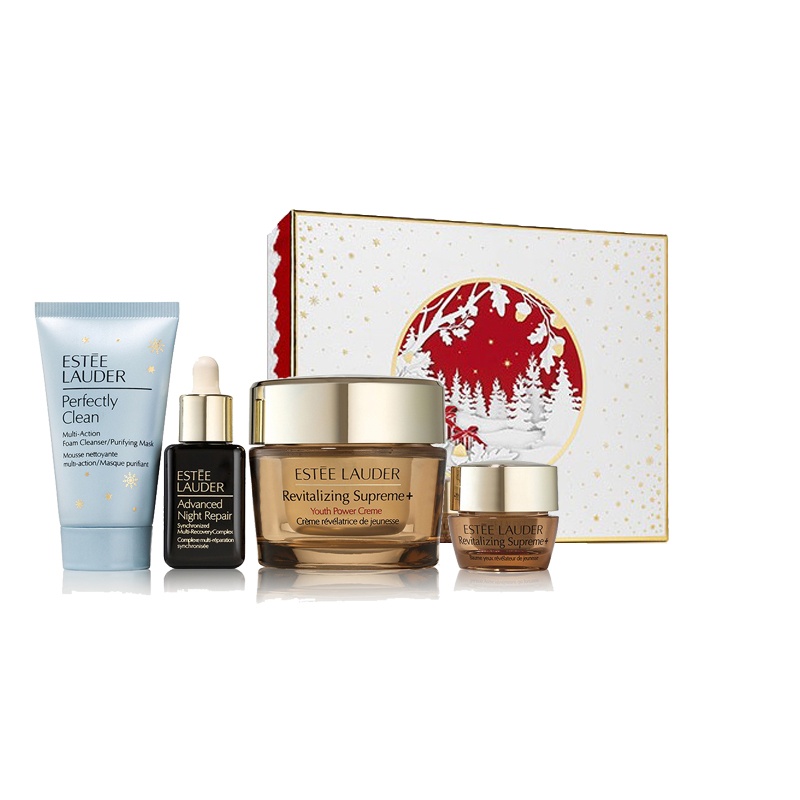 商品Estée Lauder|雅诗兰黛2022小棕瓶限量护肤4件套 胶原霜50ml+精华15ml+眼霜5ml+洁面乳30ml,价格¥675,第5张图片详细描述