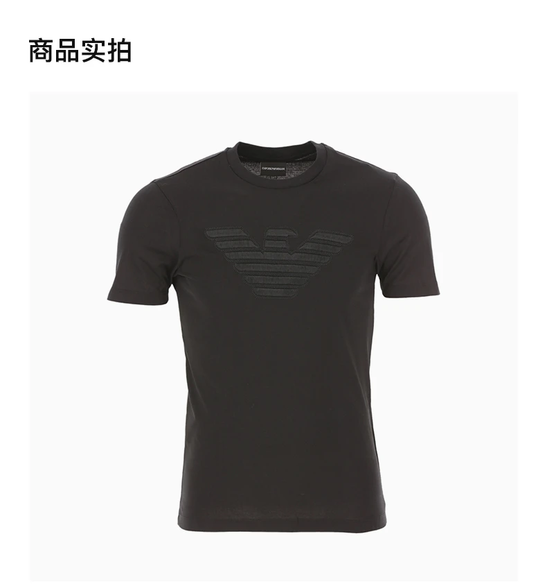 商品Emporio Armani|Emporio Armani 安普里奥 阿玛尼 男装短体恤  3H1TA4-1J30Z-0999,价格¥460,第5张图片详细描述