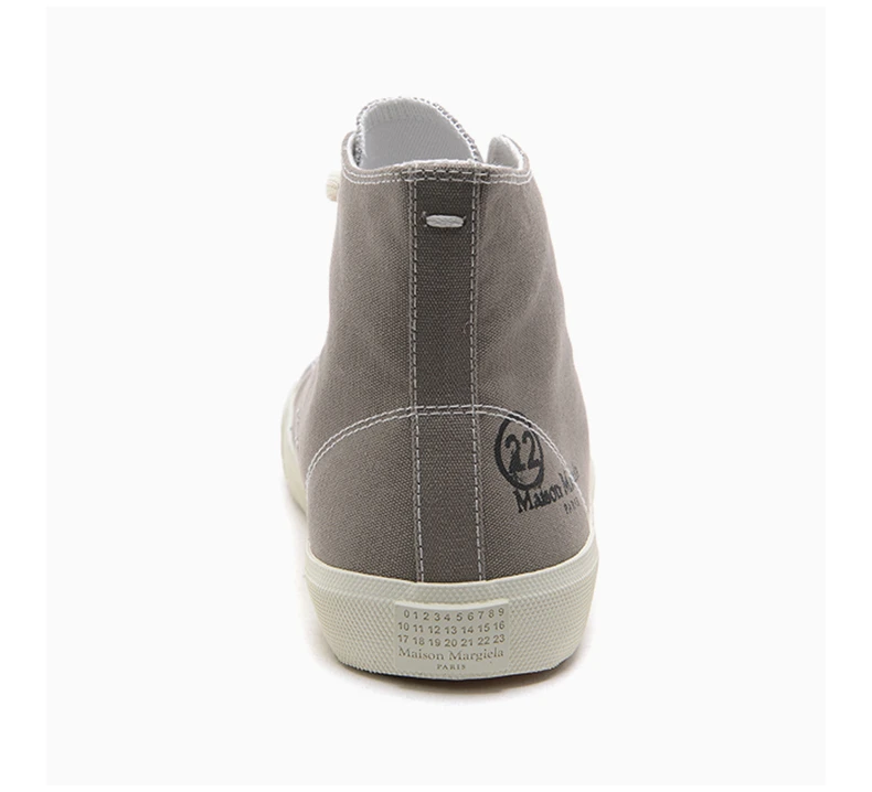 商品MAISON MARGIELA|MAISON MARGIELA 男士灰色帆布高帮运动鞋 S57WS0253-P1875T-8033,价格¥1587,第6张图片详细描述