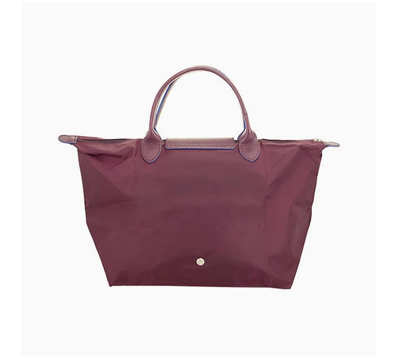 商品[国内直发] Longchamp|LONGCHAMP 女士紫色尼龙配皮刺绣LOGO手提包 1623619P22,价格¥957,第5张图片详细描述