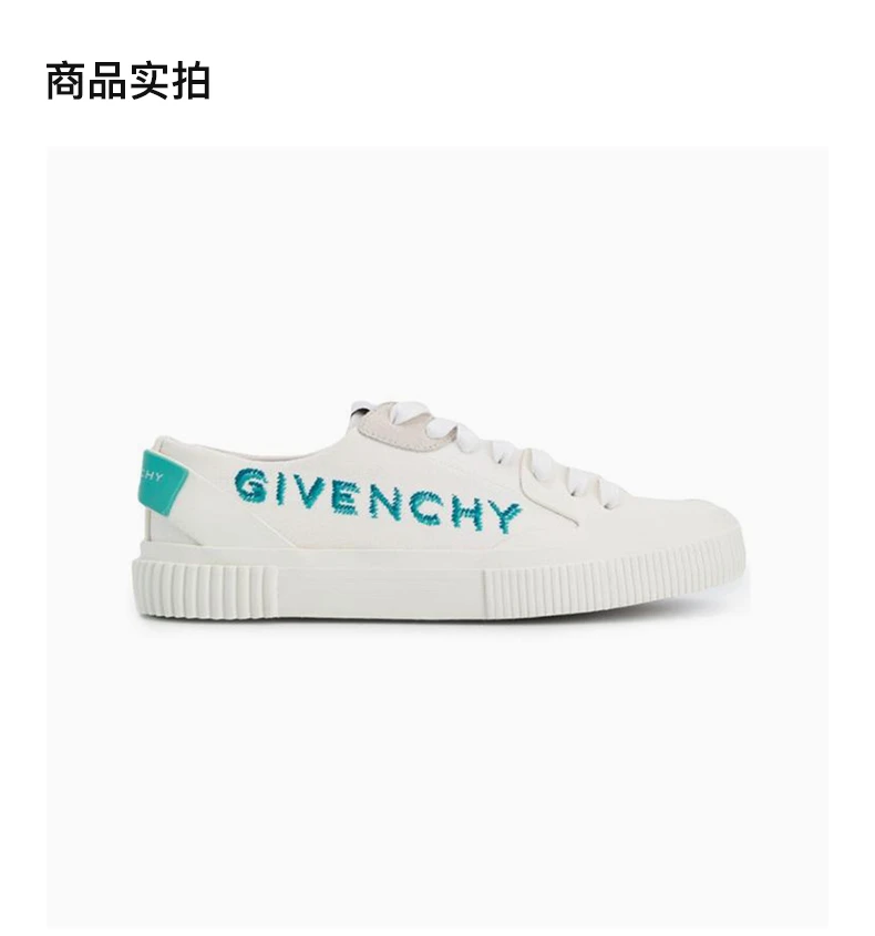 商品Givenchy|GIVENCHY 白色女士帆布鞋 BE000PE0SP-128,价格¥3426,第4张图片详细描述