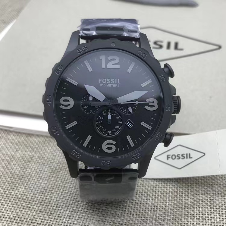商品[国内直发] Fossil|FOSSIL手表皮带三眼计时石英大男表JR1487JR1354JR1504JR1401包邮,价格¥602,第6张图片详细描述