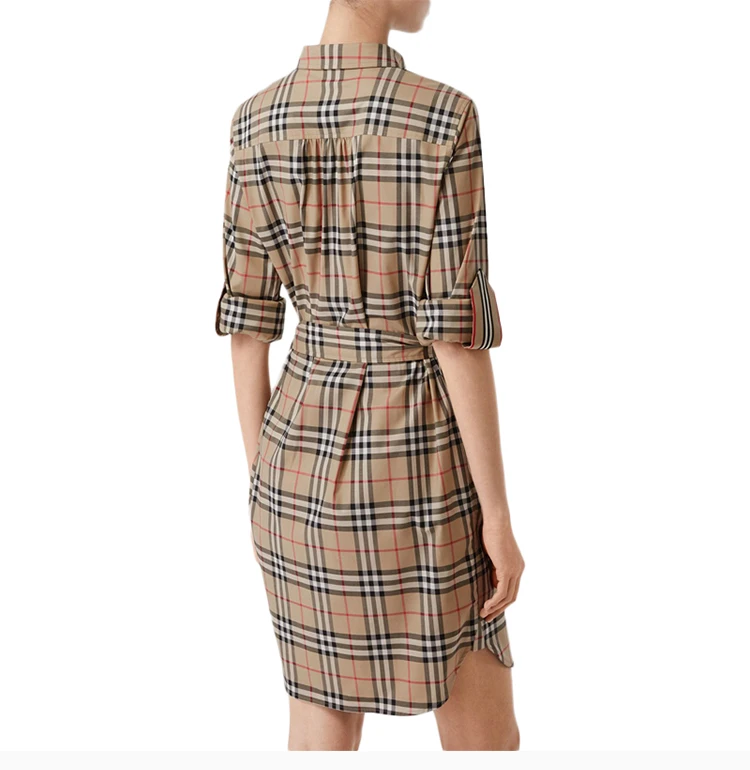 商品Burberry|BURBERRY 格纹女士连衣裙 8024585,价格¥3681,第5张图片详细描述