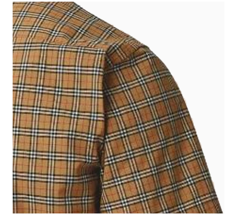 商品Burberry|Burberry London,England/卡其色格纹男士短袖衬衫,价格¥1683,第9张图片详细描述