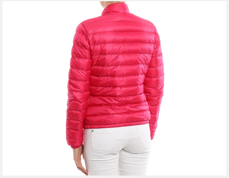 商品[国内直发] Moncler|Moncler 盟可睐 女士粉色尼龙混纺棉服 4537999-53048-562,价格¥7023,第5张图片详细描述