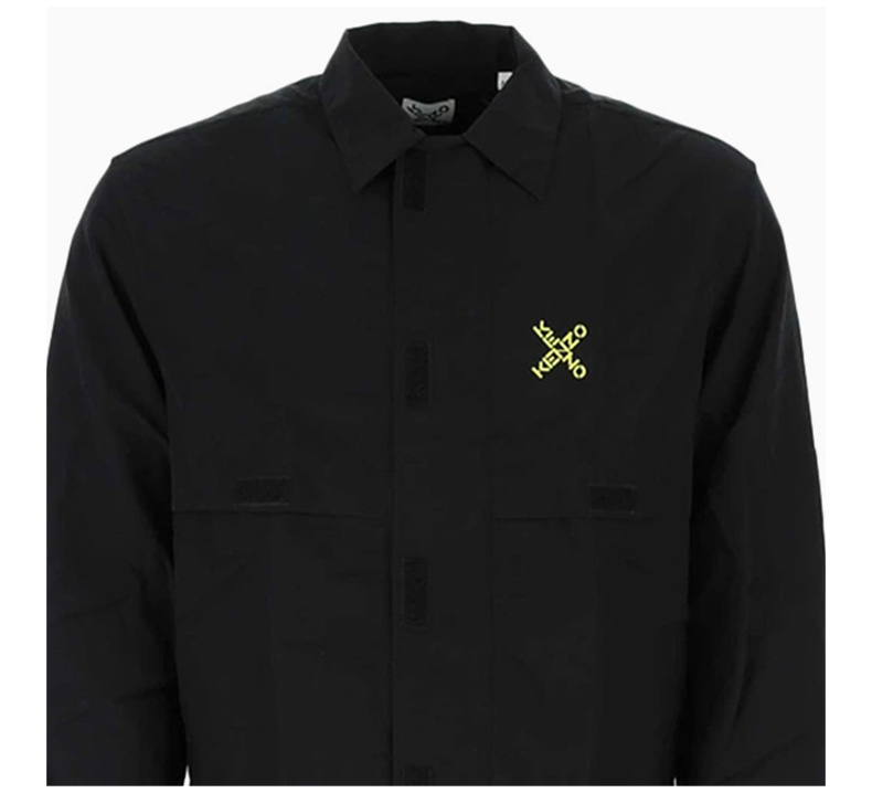 商品[国内直发] Kenzo|KENZO 男士黑色衬衫 FB65CH5219CO-99,价格¥2610,第6张图片详细描述