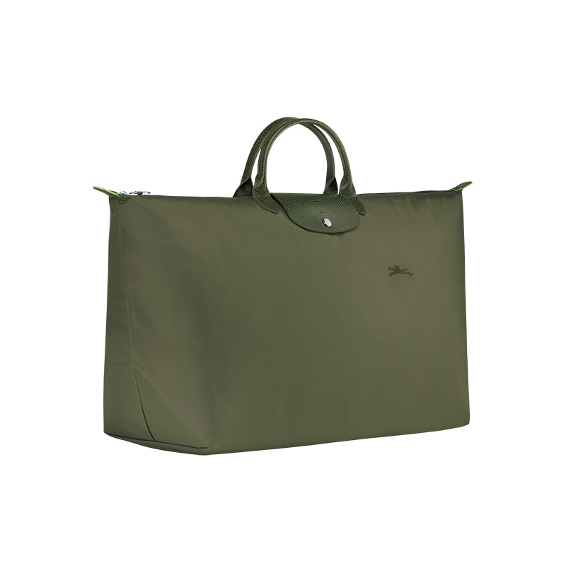 商品Longchamp|珑骧 男士帆布银色五金按扣拉链开合中号旅行包（7色可选）,价格¥1890,第2张图片详细描述