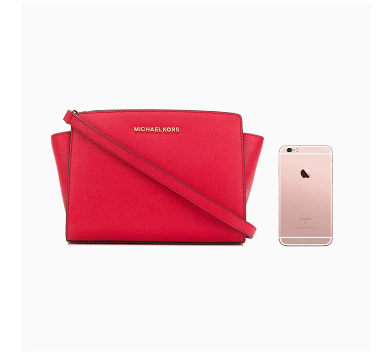 商品[国内直发] Michael Kors|Michael Kors 迈克高仕 女士亮红色牛皮斜挎包 30T3GLMM2L-brightred,价格¥915,第8张图片详细描述