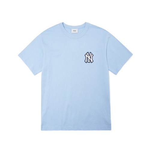 商品MLB|【SAvenue】(保税仓直发)MLB短袖Common MonogramT恤男女同款蓝色 3ATSM20-23-K0001-50BLL LY,价格¥165,第2张图片详细描述