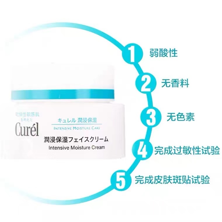 商品Curel|Curel珂润 润浸保湿补水面霜润肤乳润肤露霜精华滋润敏感肌,价格¥154,第4张图片详细描述