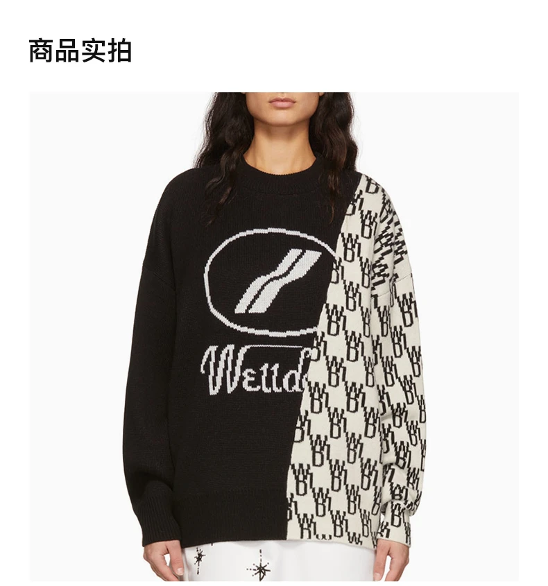 商品We11done|WE11DONE 黑色男士卫衣/帽衫 WD-KT1-22-638-U-BK,价格¥1921,第5张图片详细描述