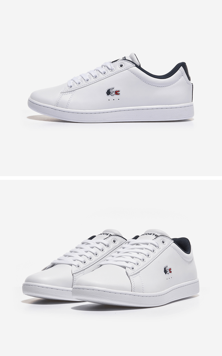 商品Lacoste|【Brilliant|包邮包税】法国鳄鱼 CARNABY EVO TRI 1 女生  运动鞋 SNEAKERS  7-39SFA0048 WHT/NVY/RED,价格¥488,第3张图片详细描述