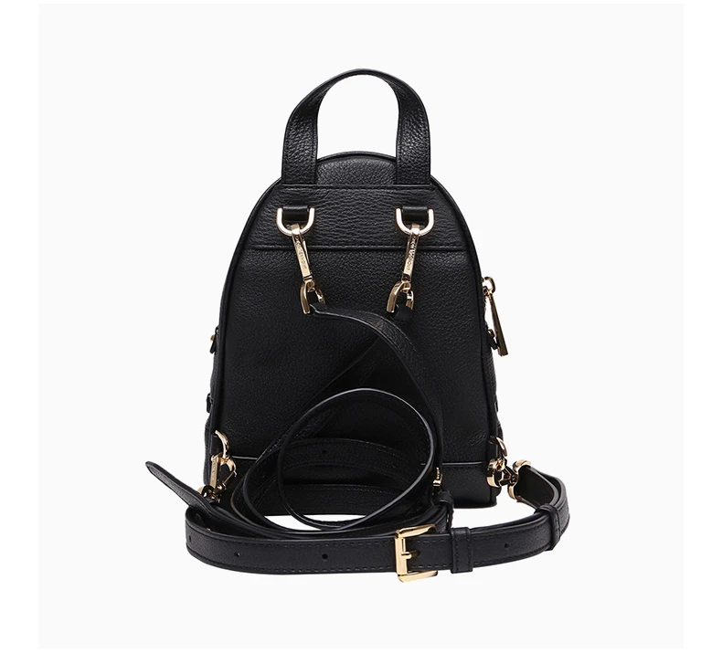 商品[国内直发] Michael Kors|Michael Kors 迈克高仕 RHEA ZIP系列黑色牛皮女士背包 30T6GEZB1L-BLACK,价格¥1328,第7张图片详细描述