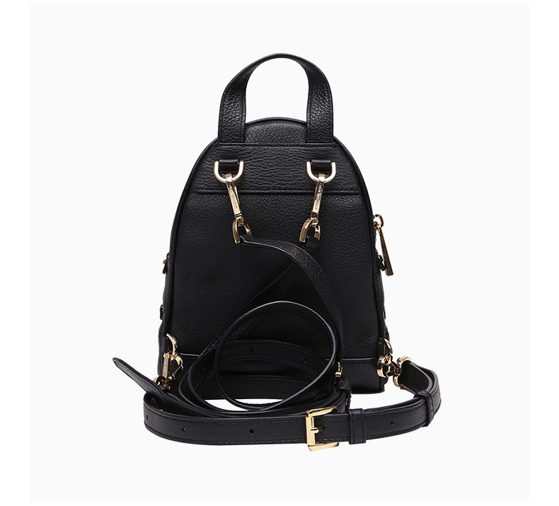 商品[国内直发] Michael Kors|Michael Kors 迈克高仕 RHEA ZIP系列黑色牛皮女士背包 30T6GEZB1L-BLACK,价格¥1770,第7张图片详细描述