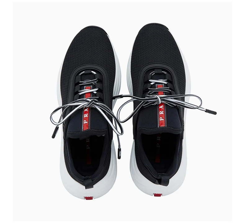 商品Prada|Prada 普拉达 黑色棉女士运动鞋 3E6425-3KTP-F0967,价格¥4117,第6张图片详细描述