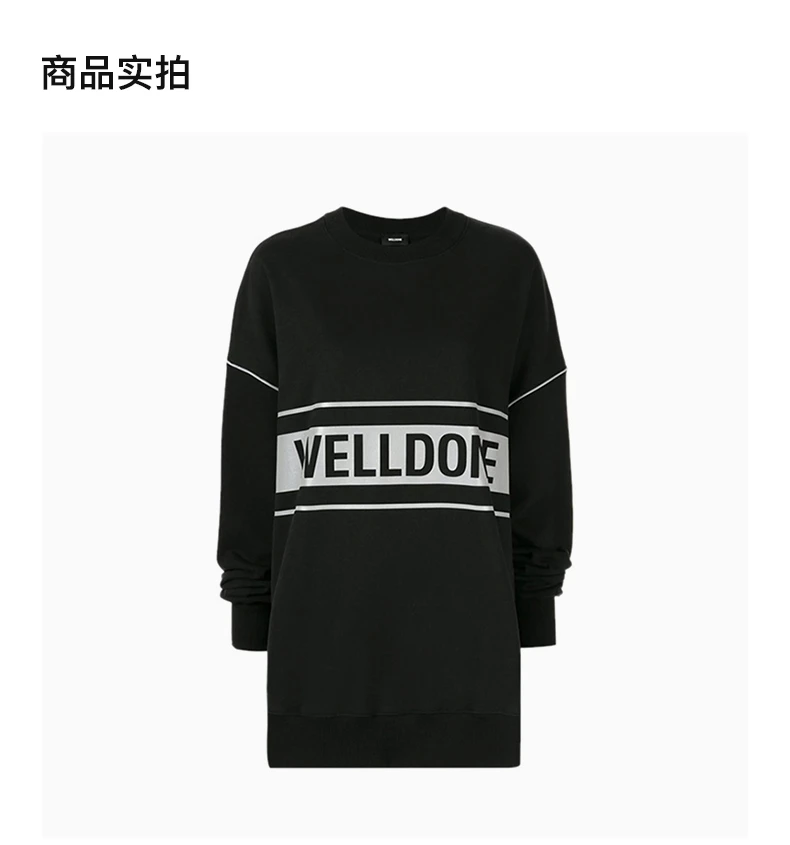 商品We11done|WE11DONE 黑色女士卫衣/帽衫 WD-SS5-19-048-BK,价格¥1438,第3张图片详细描述