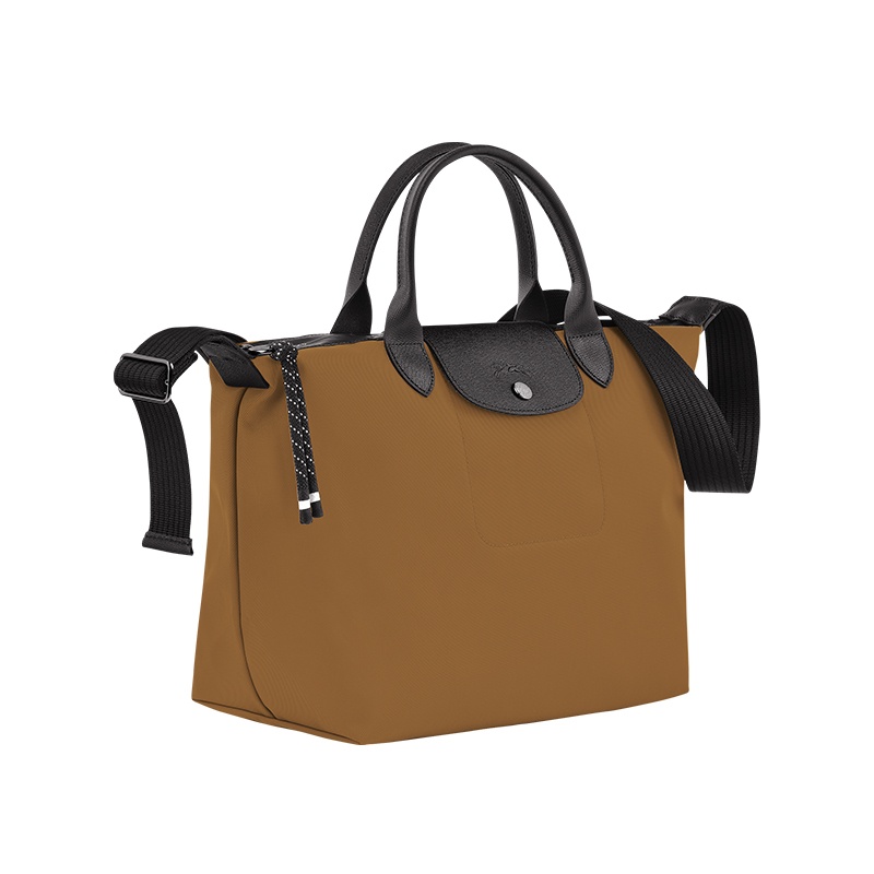 商品Longchamp|珑骧 LE PLIAGE男士大号烟草色再生帆布手提包,价格¥2332,第3张图片详细描述