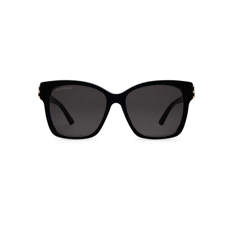 商品Balenciaga|【现货】巴黎世家 23新款DYNASTY系列 女士黑色方框墨镜628246T00011000,价格¥2501,第4张图片详细描述