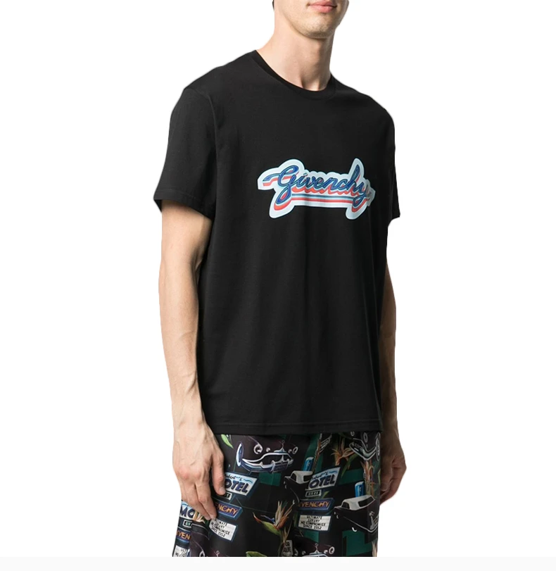 商品Givenchy|GIVENCHY 纪梵希 男士黑色T恤 BM71123002-001,价格¥2216,第6张图片详细描述