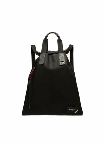 商品[国内直发] Bally|BALLY 男士黑色织物双肩包 FALCO-00,价格¥3122,第1张图片详细描述