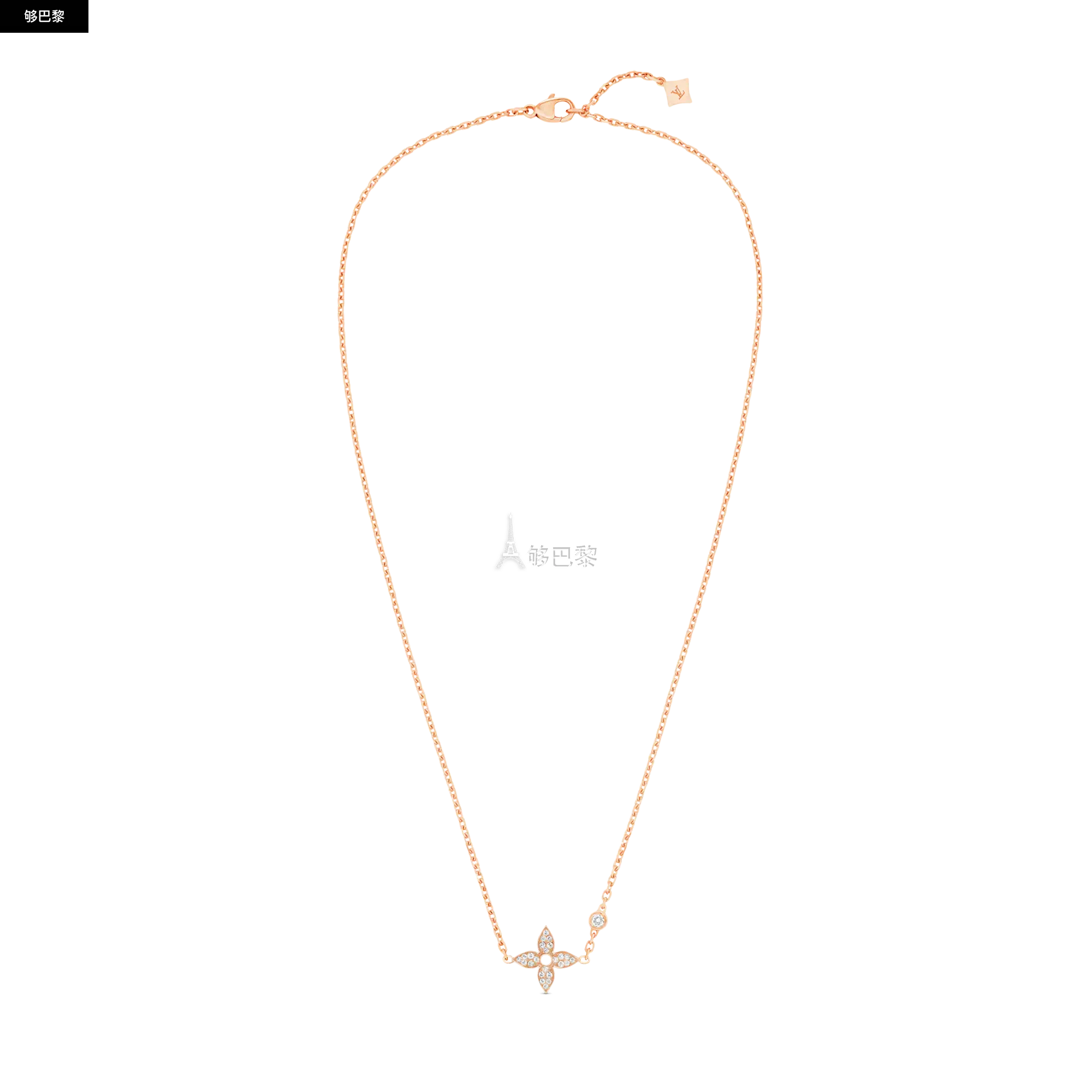 商品Louis Vuitton|【预售】 LV路易威登 25秋冬 女士 项链 IDYLLE BLOSSOM 18K 金钻石项链 Q93871 ,价格¥33598,第5张图片详细描述