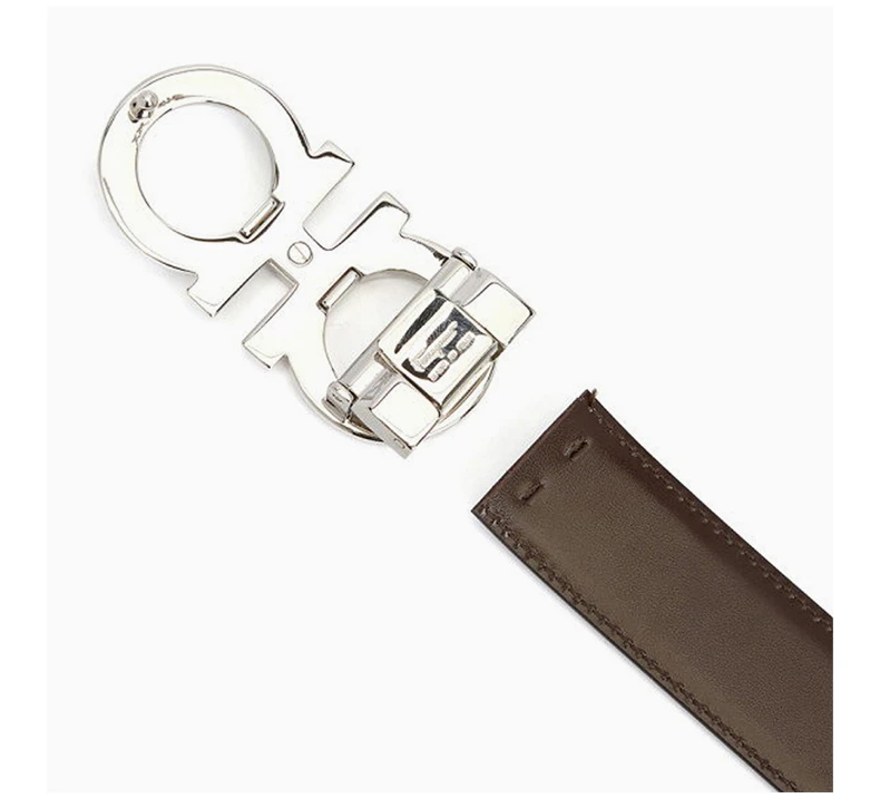 商品Salvatore Ferragamo|SALVATORE FERRAGAMO 男士腰带黑色 0750179【包装随机，部分无包装盒】,价格¥2704,第8张图片详细描述