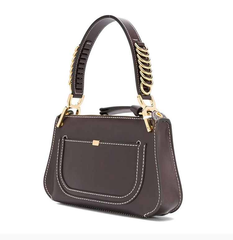 商品[国内直发] Chloé|Chloe' 蔻依 深紫色女士单肩包 C19AS148-A37-079,价格¥8462,第6张图片详细描述