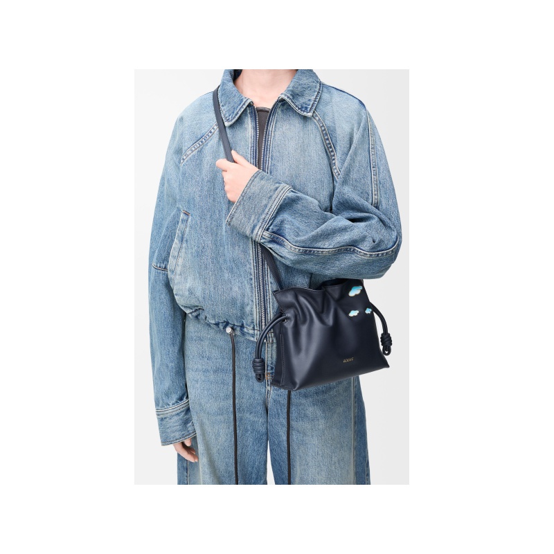 商品Loewe|罗意威 女士墨黑色小牛皮单肩包 A411FC2XA2-4921,价格¥16725,第12张图片详细描述