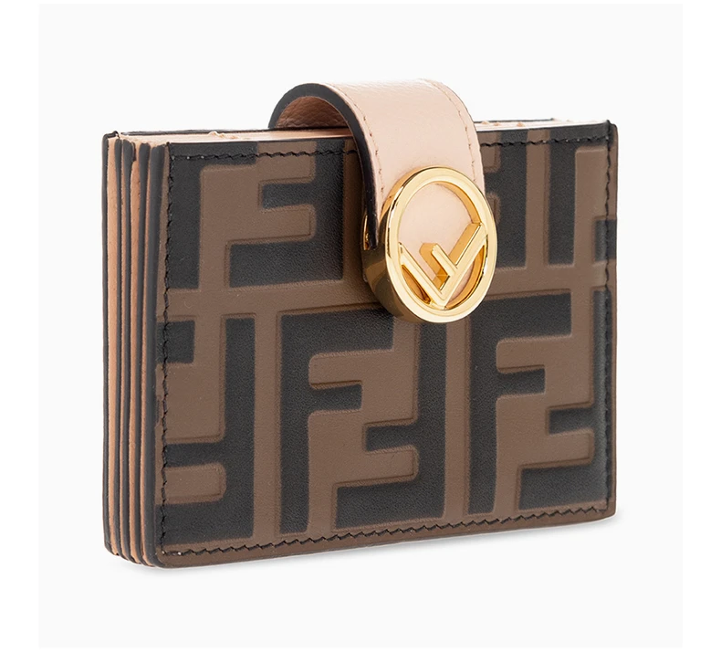 商品Fendi|FENDI 女士卡夹棕色 8M0301-AAII-F180F,价格¥2364,第5张图片详细描述