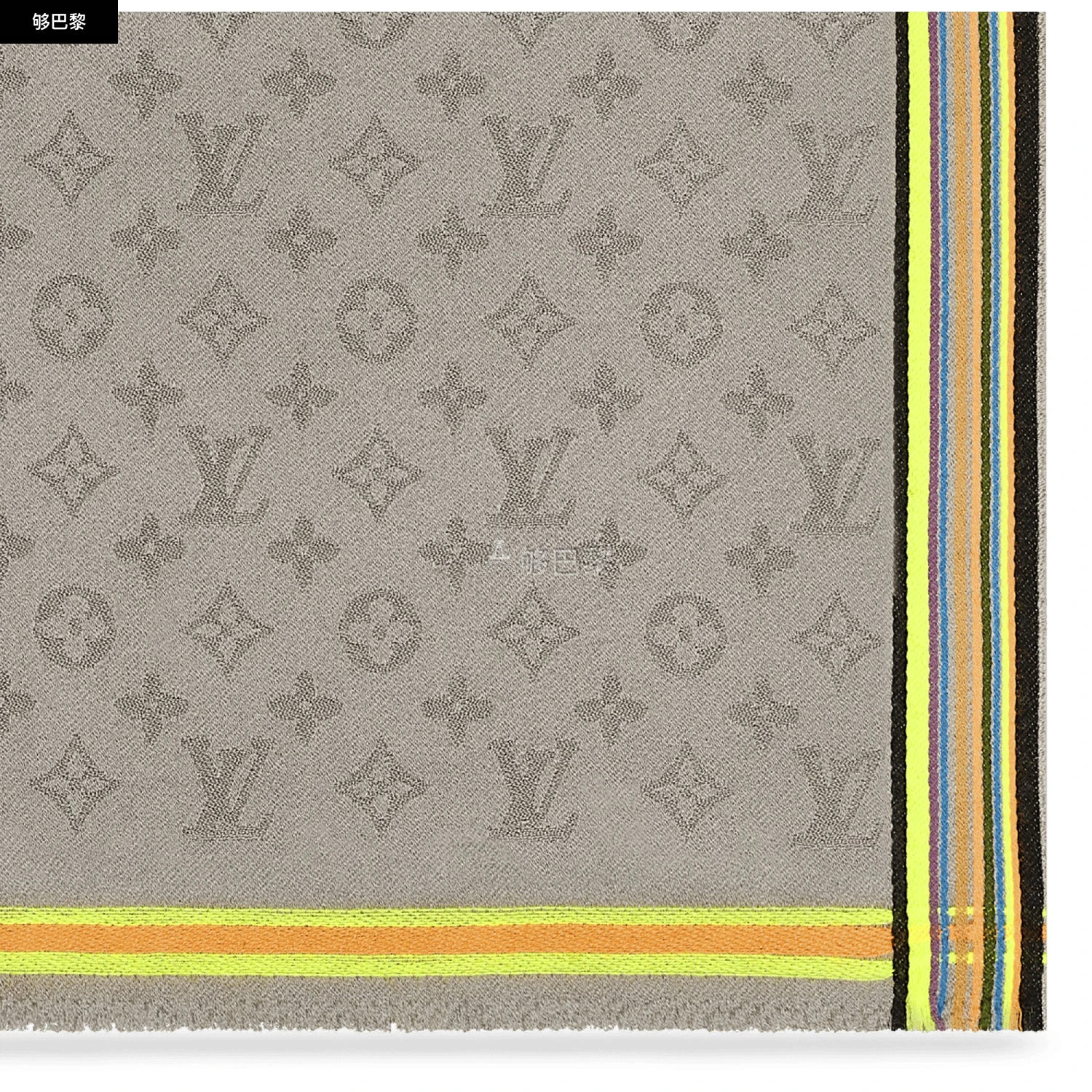 商品Louis Vuitton|【预售】 男士 围巾 Monogram Fluo Frame 长围巾  MP2165/JAUNE LVUG7276YEL,价格¥4834,第6张图片详细描述