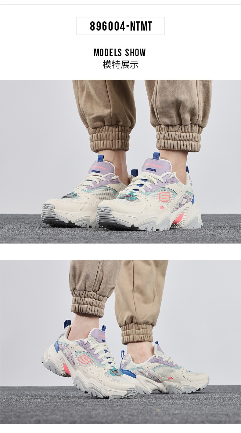 商品[国内直发] SKECHERS|斯凯奇 女 休闲鞋 896004-NTMT,价格¥579,第1张图片详细描述