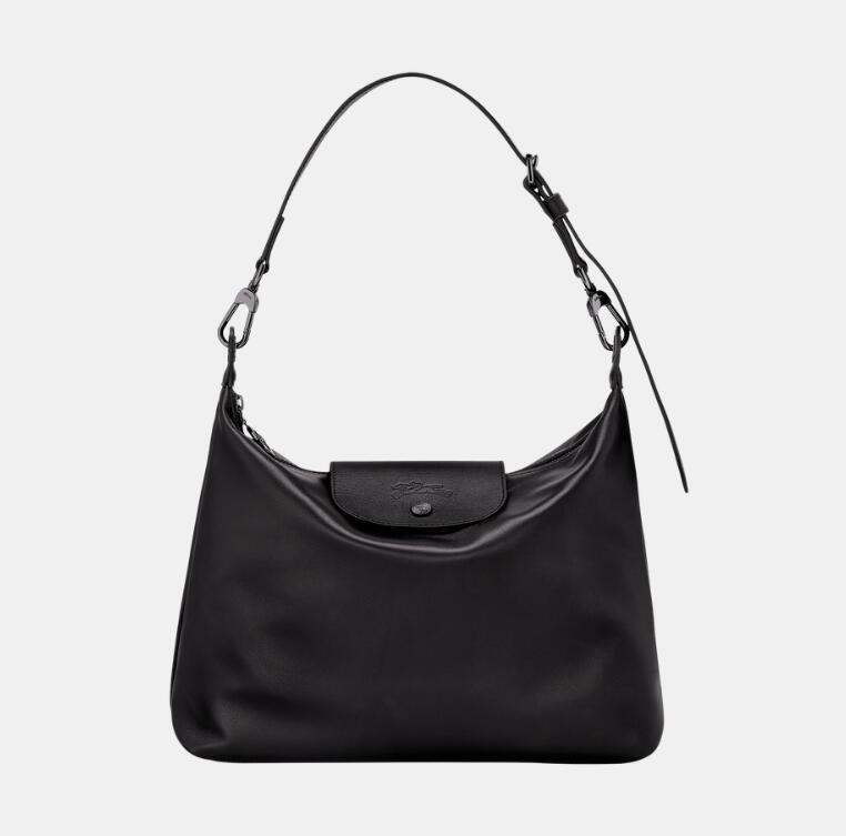 商品[国内直发] Longchamp|珑骧女士斑鸠灰黑色白色牛皮革中号手提单肩包10189 987,价格¥3583,第8张图片详细描述