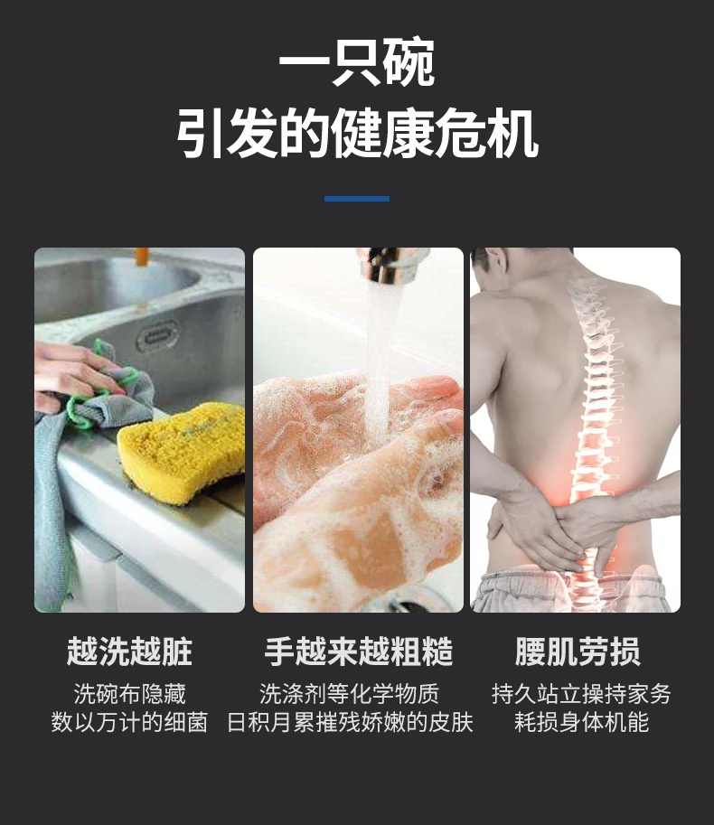 商品[国内直发] Panasonic|松下NP-TH1WECN家用全自动智能独立台式洗碗机免安装高温杀菌烘干,价格¥3042,第4张图片详细描述