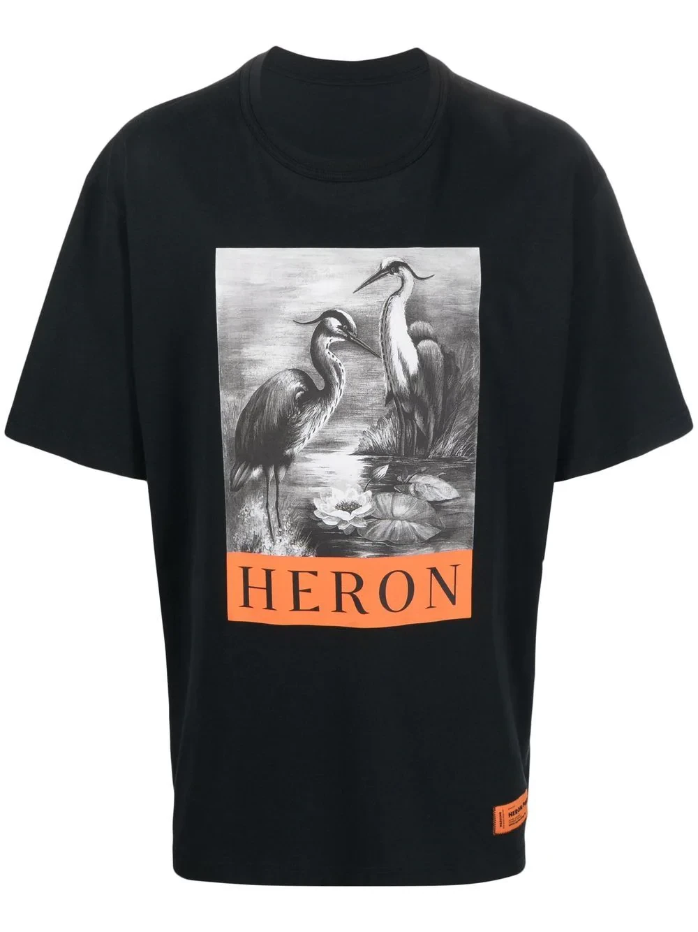 商品[国内直发] Heron Preston|HERON PRESTON 男士黑色棉质短袖T恤 HMAA026C99JER001-1001,价格¥864,第1张图片详细描述