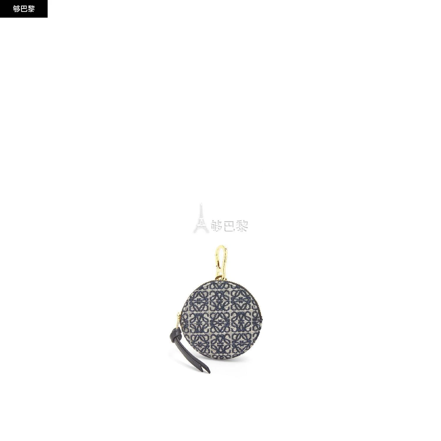 商品Loewe|包邮包税【预售7天发货】 LOEWE罗意威 23秋冬 女士 收纳包 Cookie charm in Anagram jacquard and calfskin C604418X01-5938,价格¥3023,第3张图片详细描述