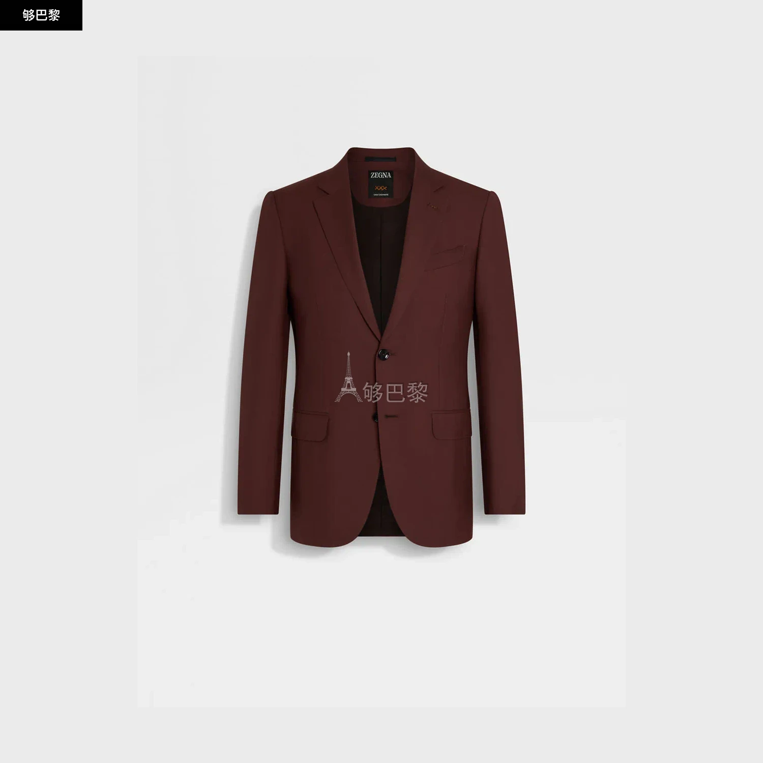 商品Zegna|【预售】 杰尼亚 25春夏 男士 西服外套 Brick Red Oasi Cashmere Jacket 929N21A9-12C2N0 ,价格¥55588,第2张图片详细描述