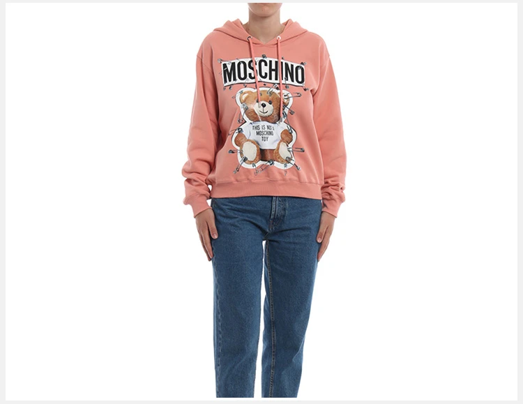 商品Moschino|Moschino 莫斯奇诺 女士浅橘色印花棉质卫衣 EV1705-5527-1147,价格¥2135,第8张图片详细描述