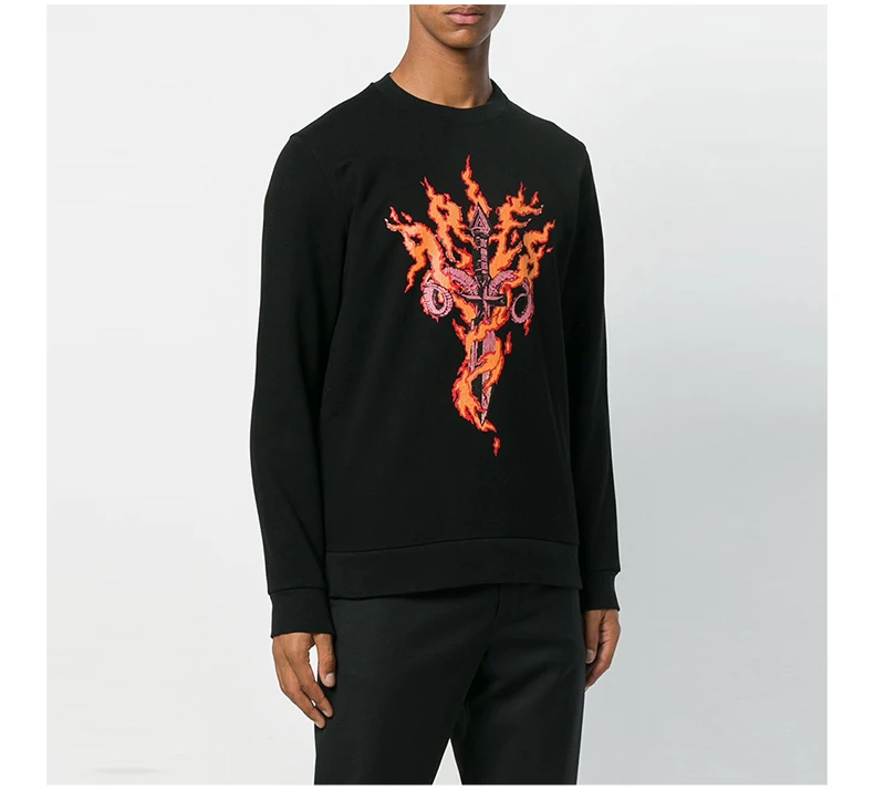 商品Givenchy|GIVENCHY 黑色男士卫衣/帽衫 BM70EL306C-001,价格¥2560,第5张图片详细描述