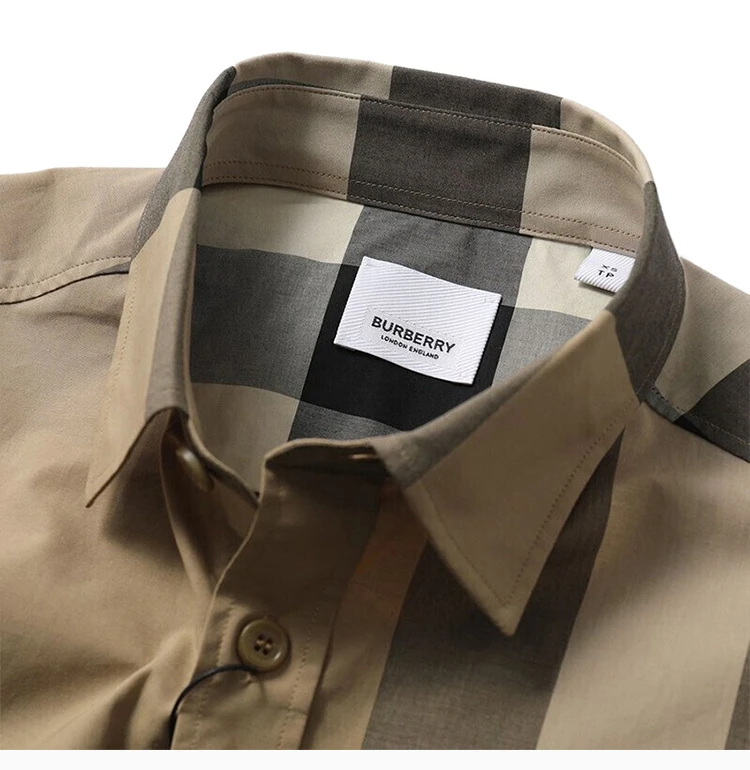 商品Burberry|BURBERRY 格纹男士衬衫 8010213,价格¥3095,第8张图片详细描述