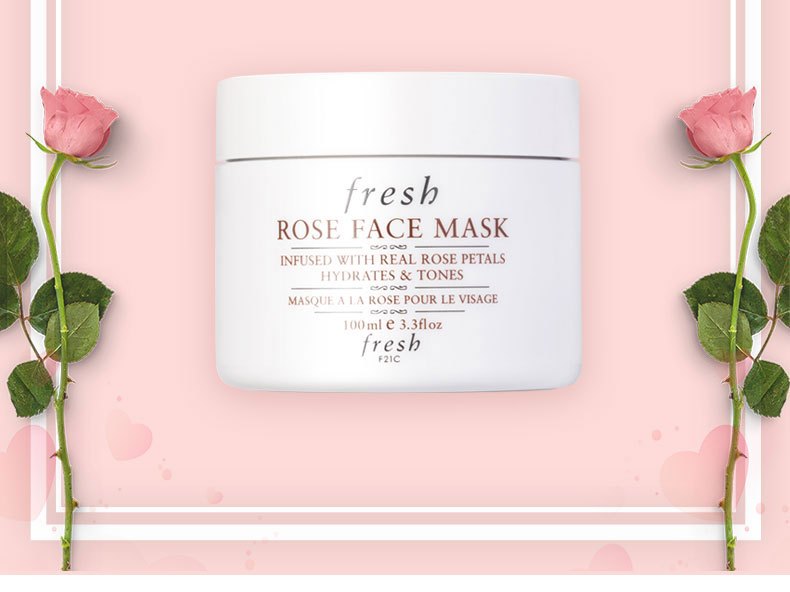 商品[国内直发] Fresh|【王源同款】fresh 馥蕾诗 玫瑰润泽保湿舒缓面膜 100毫升 补水滋润改善暗哑,价格¥316,第3张图片详细描述