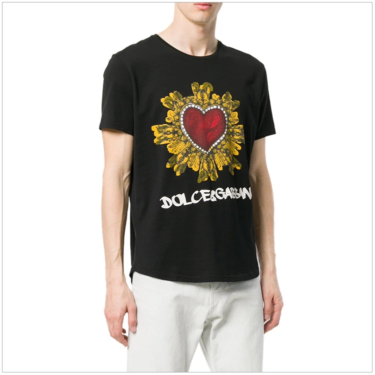 商品Dolce & Gabbana|Dolce&Gabbana 杜嘉班纳 男士黑色圆领半袖 G8IG8T-FH7OF-HNP30,价格¥1297,第15张图片详细描述