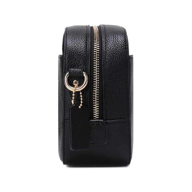 商品[国内直发] Coach|COACH相机包蔻驰 奢侈品 女士专柜款黑色皮革相机包单肩斜挎包礼物送女友29411 LIBLK,价格¥664,第6张图片详细描述