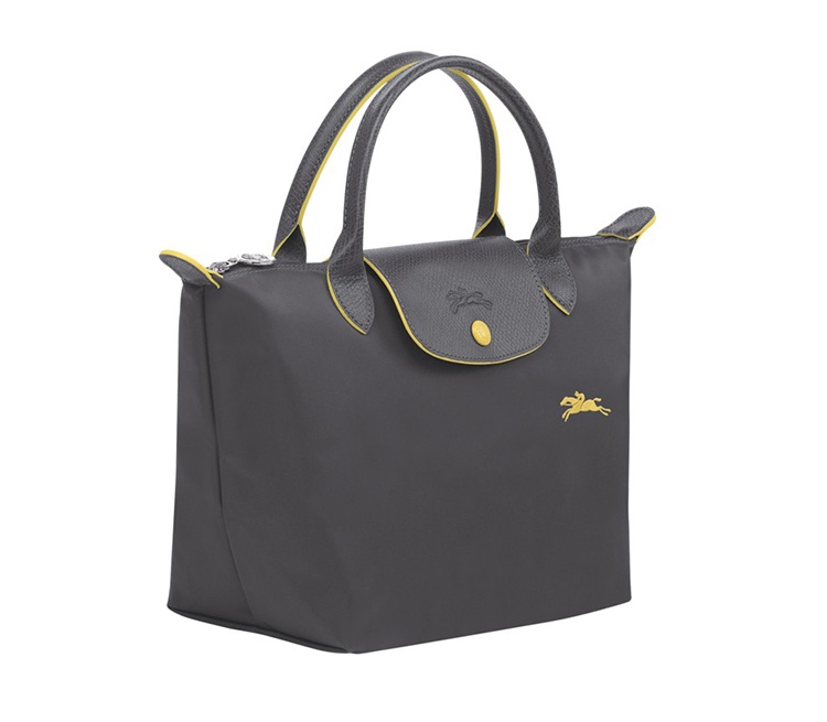 商品Longchamp|LONGCHAMP 珑骧 女士织物小号短柄女包手提包包 枪灰色 L1621619300,价格¥629,第5张图片详细描述