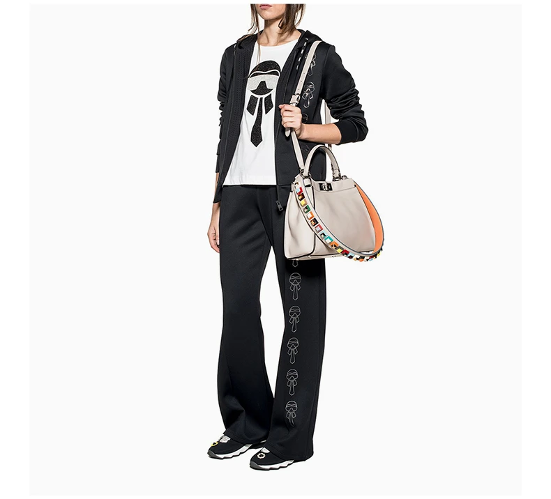 商品Fendi|FENDI 女士黑色休闲裤 FAB075-7SG-F0GME,价格¥2835,第8张图片详细描述