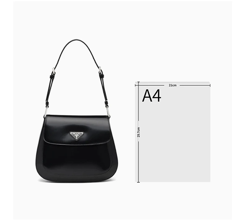 商品[国内直发] Prada|PRADA 女士Cleo系列黑色单肩包 1BD303-ZO6-F0002,价格¥16405,第7张图片详细描述