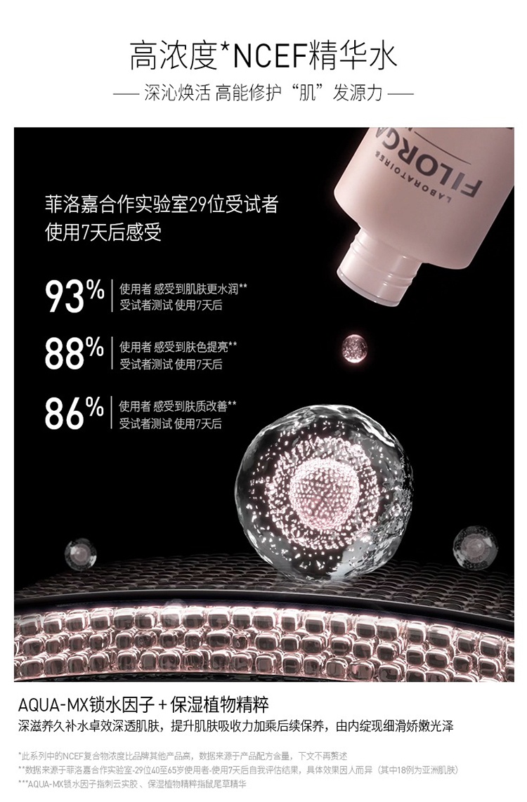 商品Filorga|菲洛嘉新肌赋活「水光」精华水150ml 粉水爽肤水,价格¥322,第4张图片详细描述