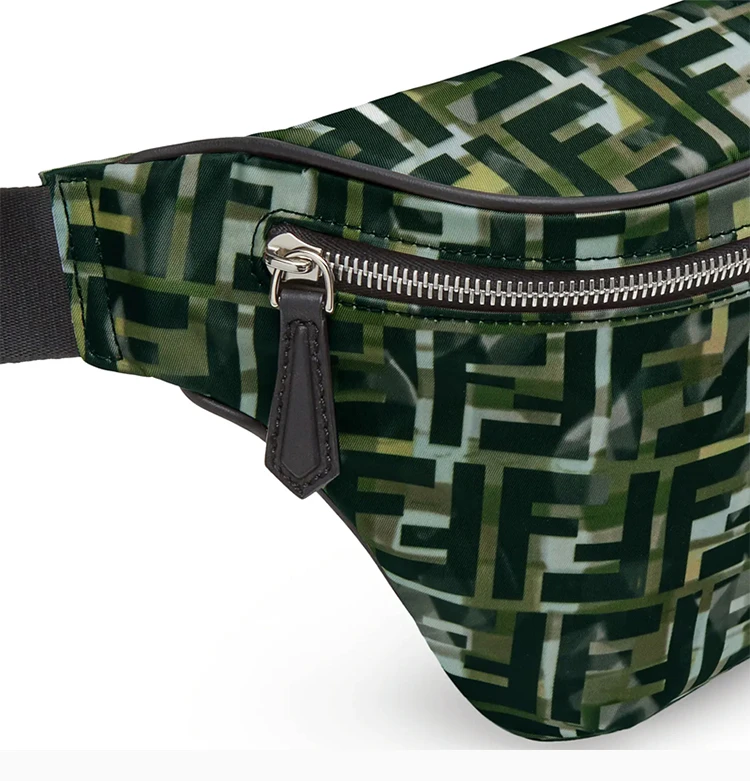 商品Fendi|Fendi 芬迪 男士绿色小牛皮腰包 7VA434-ABM8-F0X93,价格¥4370,第9张图片详细描述