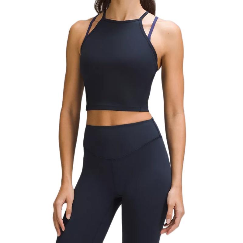 商品Lululemon|露露乐蒙 女尼龙修身交叉吊带运动背心（三色可选）,价格¥674,第2张图片详细描述